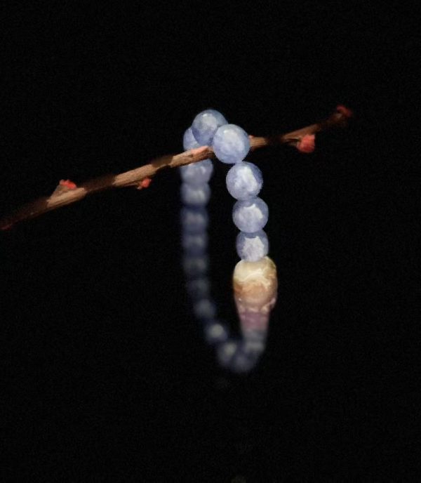 Aquamarine crystal bracelet