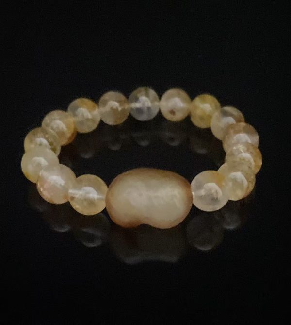 Tea - colored crystal bracelet