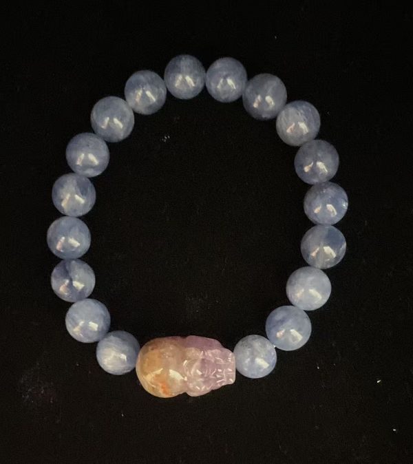 Aquamarine crystal bracelet