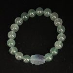 Dark green crystal bracelet